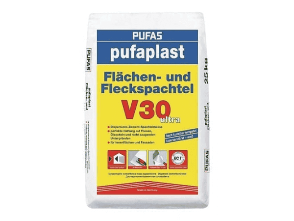 PUFAS pufaplast Flächen- und Fleckspachtel V30 ultra