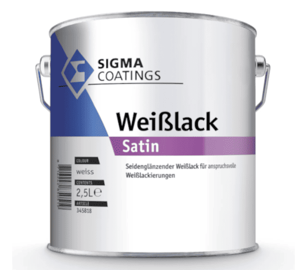 Sigma Weißlack Satin