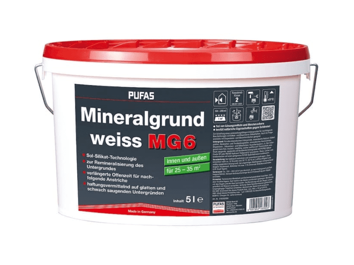 PUFAS Mineralgrund weiss MG6