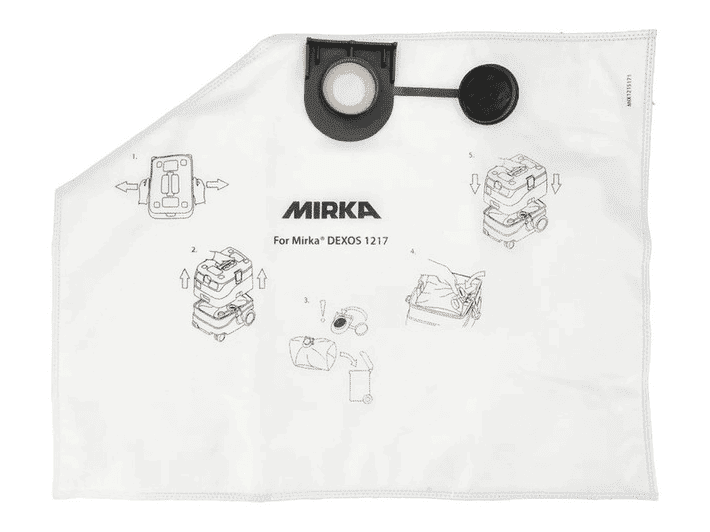 Mirka Staubsaugerbeutel Vlies für DEXOS 1217