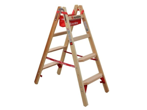 Euroline Holz-Comfort-Stufenstehleiter 2x4