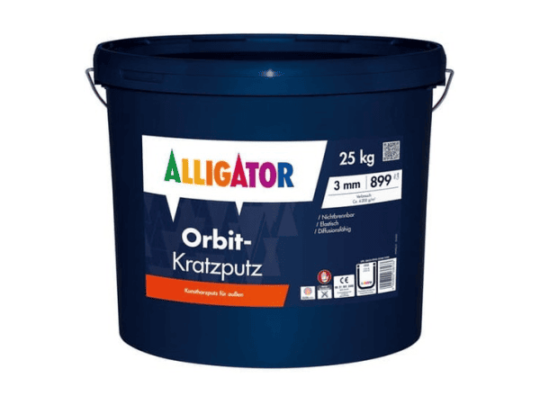 Alligator Orbit Kratzputz weiß