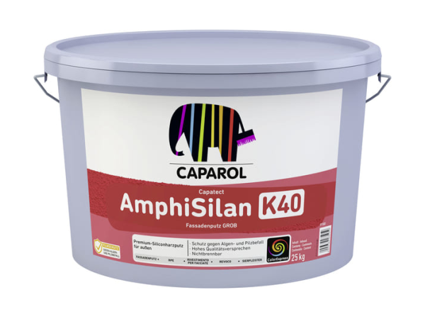 Caparol AmphiSilan-Fassadenputz K40 grob weiß