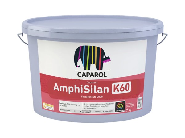 Caparol AmphiSilan-Fassadenputz K60 grob weiß