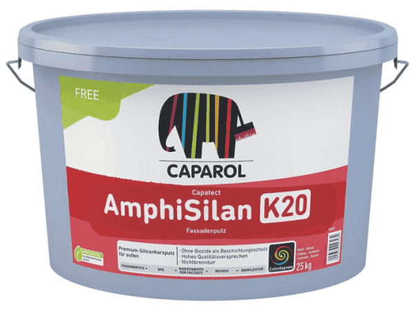 Caparol AmphiSilan-Fassadenputz K20 weiß