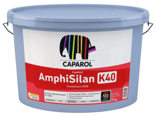Caparol AmphiSilan-Fassadenputz K40 grob weiß
