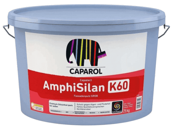 Caparol AmphiSilan-Fassadenputz K60 grob weiß