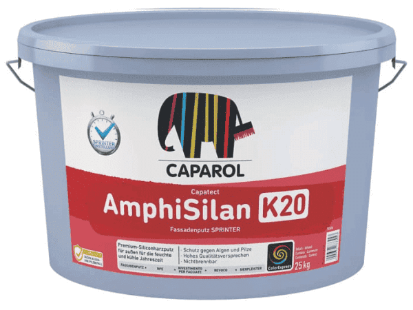Caparol Capatect AmphiSilan-Fassadenputz K20 Sprinter weiß