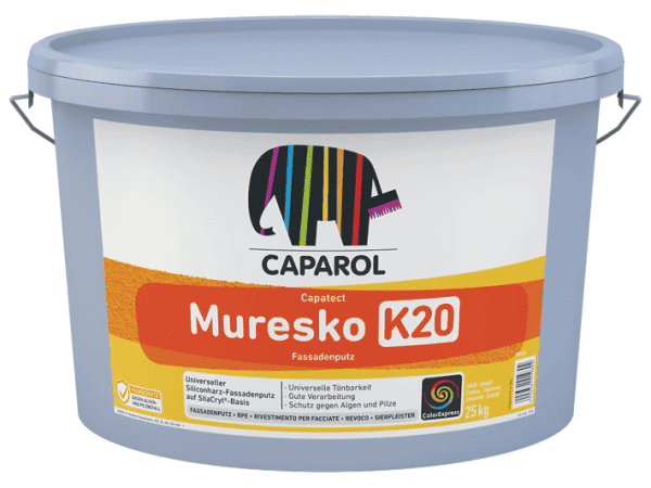 Caparol Muresko Fassadenputz K20 weiß