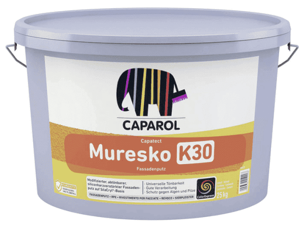 Caparol Muresko Fassadenputz K30 weiß